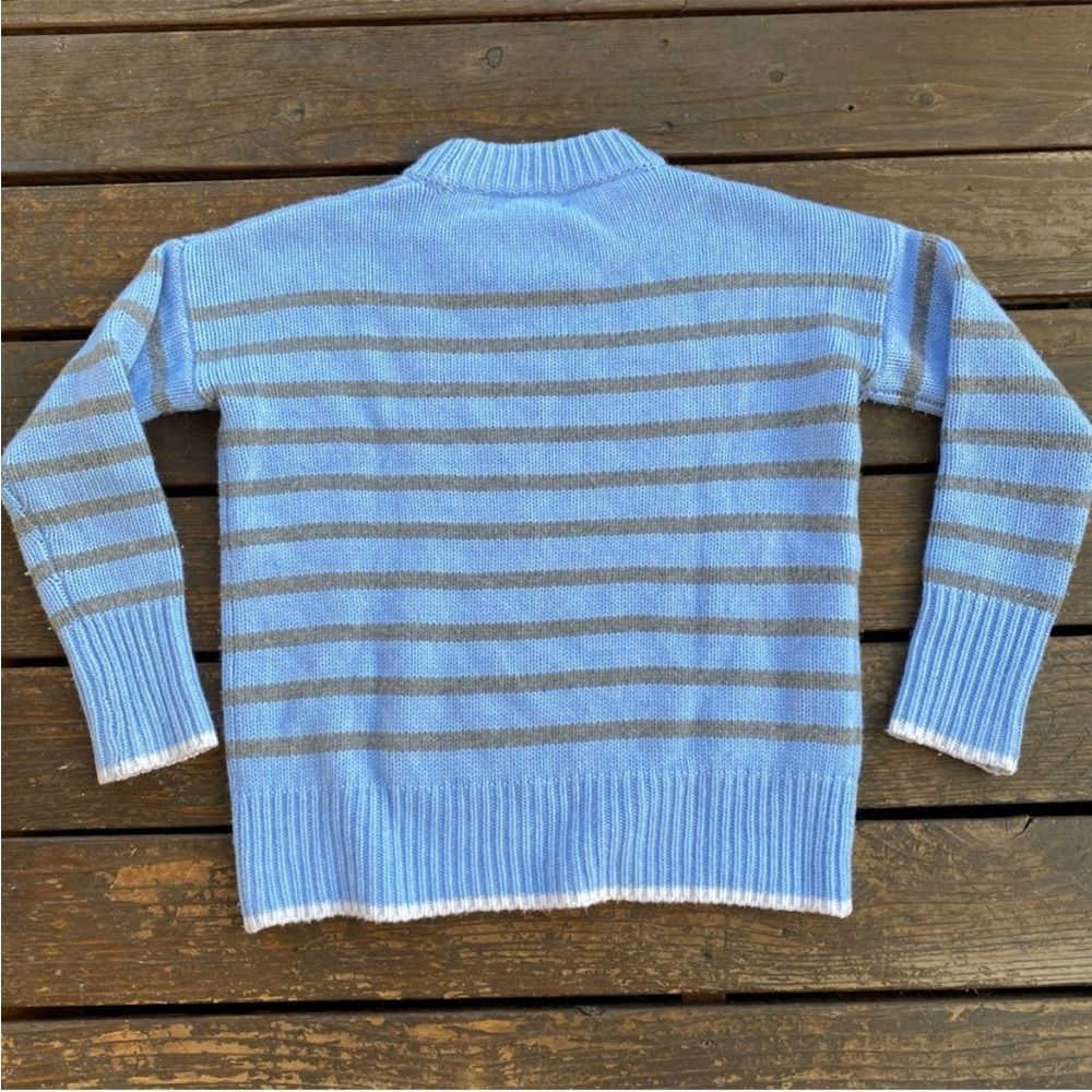 La Ligne Marin Sweater Blue with Gray Stripes sz S - Picture 2 of 3